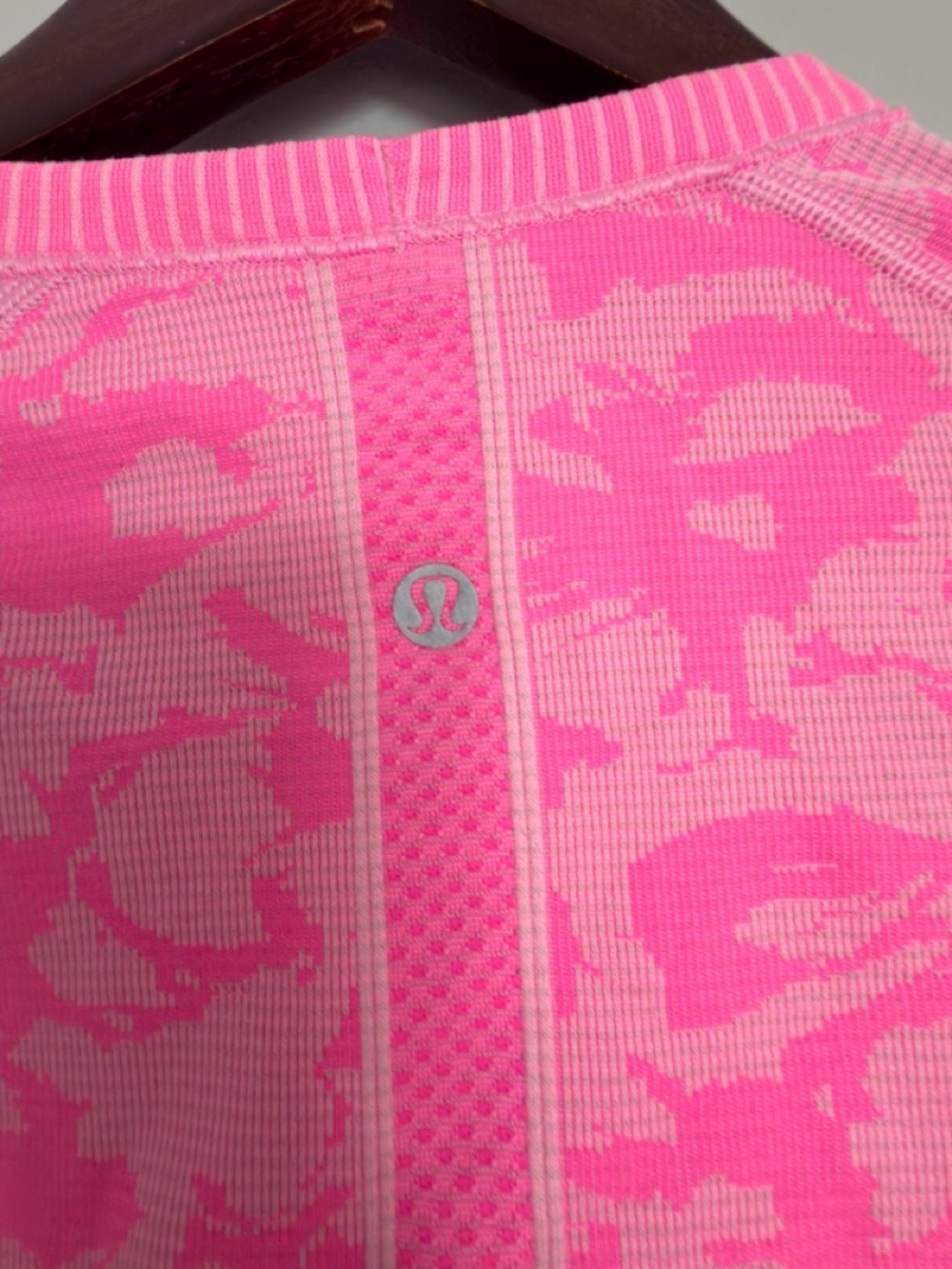 Lululemon Neon Pink Seamless Long Sleeve Crew